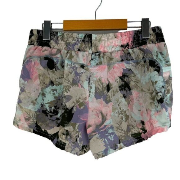 Fabletics 2 in 1 Maggie Floral Pull On Elastic Waist Zip Pockets Shorts US M - Picture 6 of 11